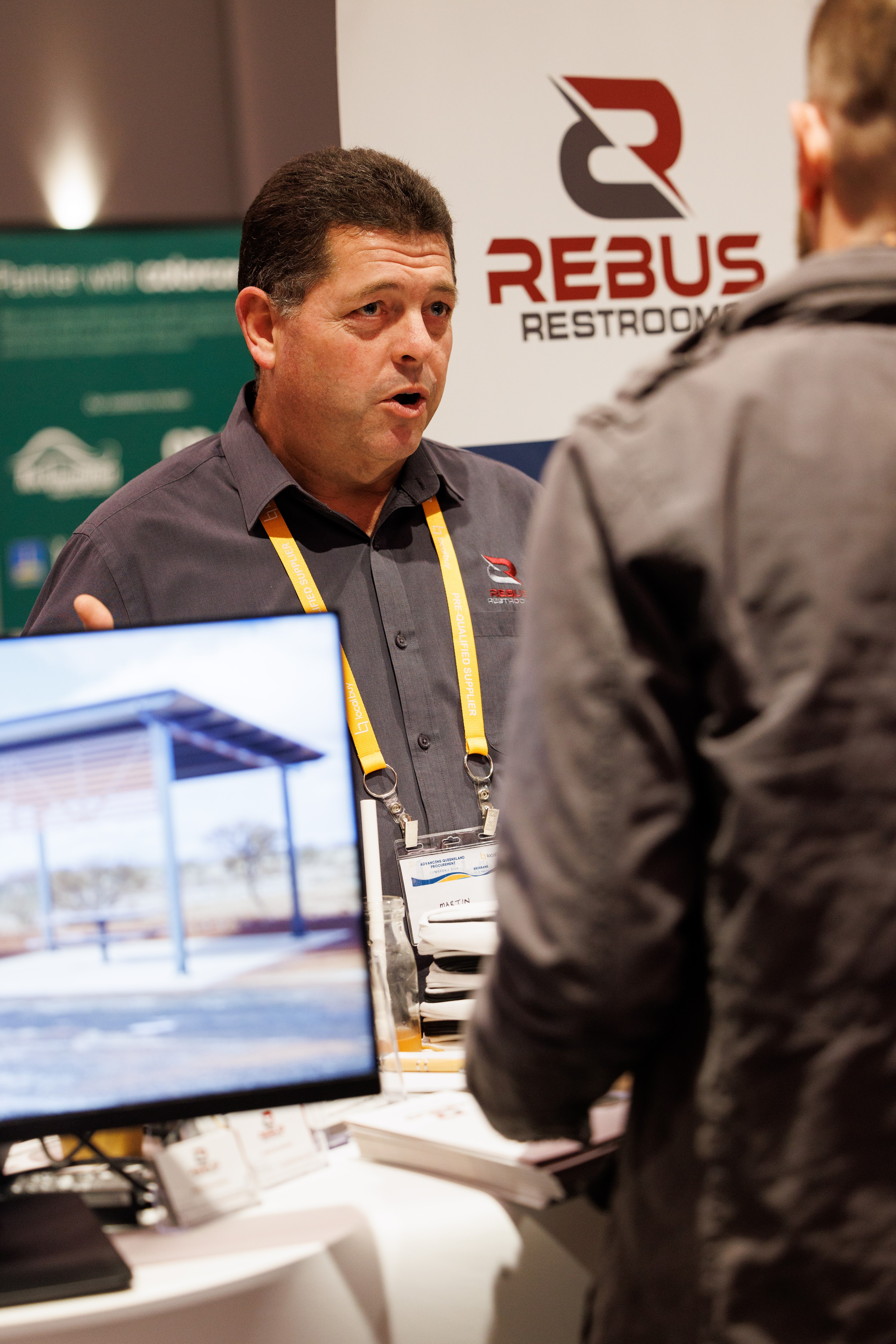 Trade Booth, Rebus Restrooms (LB Conference 2024)